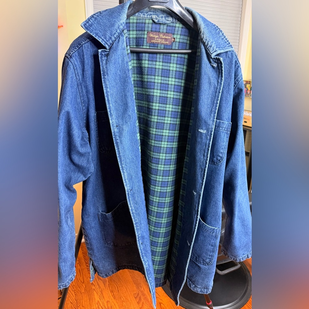Beautiful Lee Valley Plaid Flannel Lined Jacket, 3XL